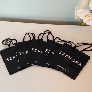 Set of 5 Sm Sephora paper shopping / gift bags